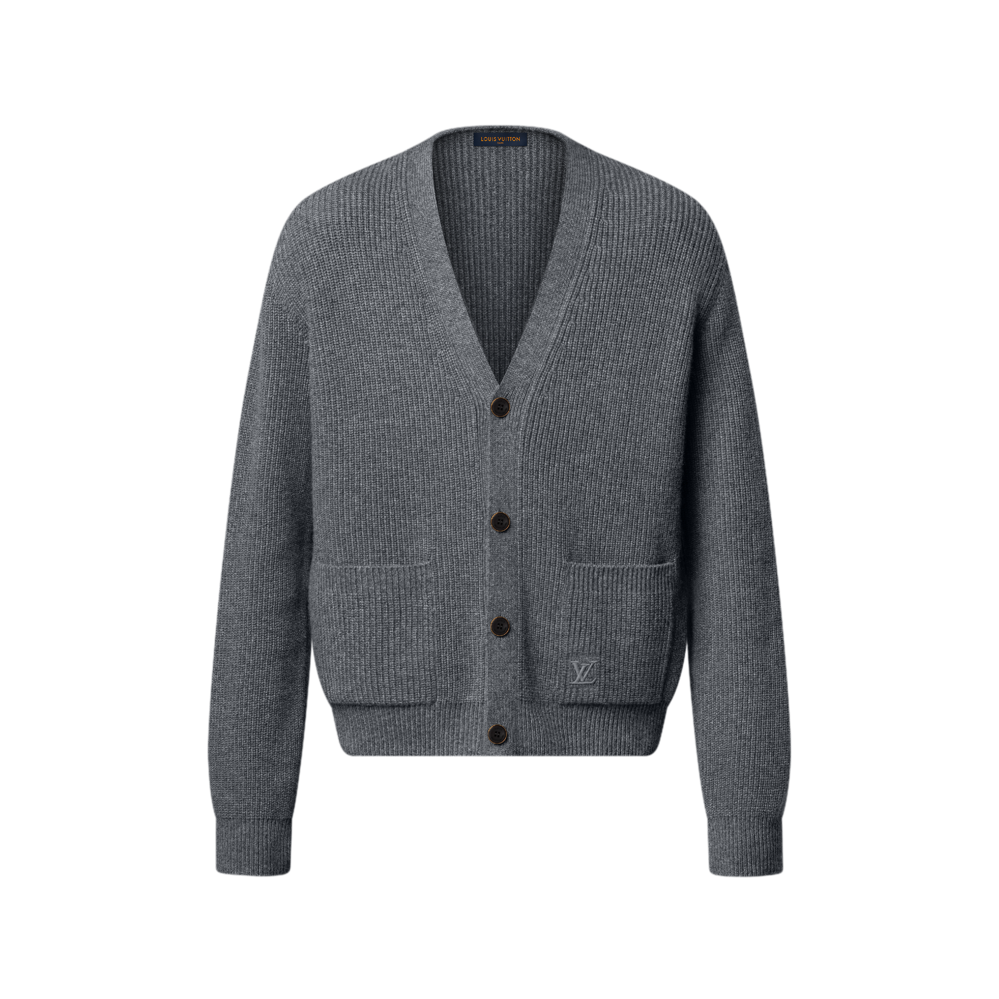 エンブロイダリー シグネチャー カシミヤカーディガン ｜ルイ